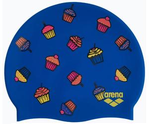 Arena print 2 silicone cap cupcakes azul