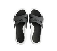 ARENA Sandalias Pool Nina White/Dark Grey/Black, Chanclas Mujer, 38 EU