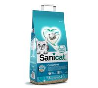 Sanicat Clumping White Arena Blanca Aglomerante Para Gatos Aroma Marsella 10 L