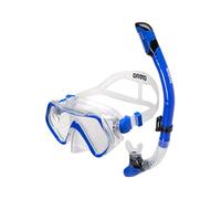 ARENA Set de Máscara Panorámica y Snorkel para Adultos, Máscara Buceo Unisex, Máscara Panorámica con Visión Amplia, Snorkel con Tecnología Antiinfiltración, Silicona Hipoalergénica