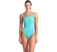 Arena Solid Challenge Team Bañador Completo Mujer, Traje de Baño Mujer de Secado Rápido, Bañador Deportivo en Tejido MaxLife Eco Resistente al Cloro, Protección UV, Tejido Frontal Forrado