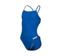 Arena Solid Challenge Team Junior Bañador de Una Pieza para Niña, Bañador Deportivo de Secado Rápido, Tejido MaxLife Eco Resistencia al Cloro y Protección UV UPF 50+