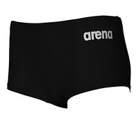 Arena Solid Squared Bañador Short, Niños, Negro (Black/White), 8-9
