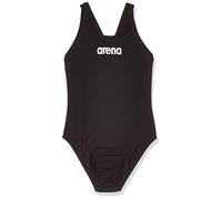 Arena Solid Swim Pro Jr Bañador, Niños, Black/White, 4-5