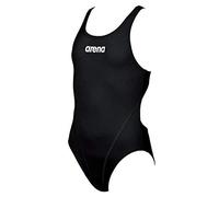 Arena Solid Swim Tech Jr Bañador, Negro (Black/White), 6-7