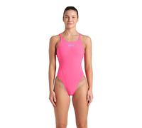 Arena Solid Swim Tech Team Bañador de una Pieza para Mujer, Bañador Deportivo de Secado Rápido en Tejido MaxLife Eco con Máxima Resistencia al Cloro y Protección UPF 50+ contra los Rayos UV