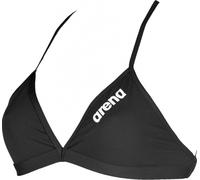 Arena solid tie back top black/white 32