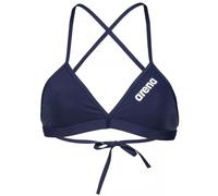 Arena solid tie back top navy/white 30