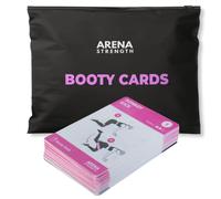 Arena Strength Tarjetas de entrenamiento Booty Fitness, baraja de entrenamiento instructiva para entrenamientos de banda de glúteos, guía de fitness para principiantes para ejercicios de entrenamiento