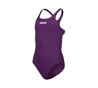 arena Swim Pro Back Solid Bañador de Una Pieza para Niña, Bañador de Secado Rápido, Bañador Deportivo de Tejido arena MaxLife Eco con Resistencia al Cloro y Protección UV UPF 50+