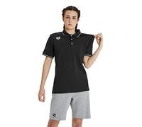 ARENA Team Solid Cotton Polo Shirt, Negro, M Unisex Adulto
