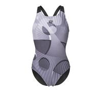 ARENA Traje de baño 'Depth V Back' gris oscuro / negro / blanco S EUR