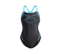 ARENA Traje de baño 'Graphic Pro Back' aqua / negro XS aqua / negro