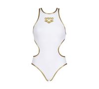 Arena One Big Logo Bañador de Una Pieza para Mujer, Bañador Deportivo de Secado Rápido y Tejido Arena MaxLife Eco, Resistente al Cloro y Protección UPF 50+ UV