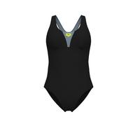 ARENA Traje de baño 'SOLID CONTROL PRO' gris / lima / negro, Talla M