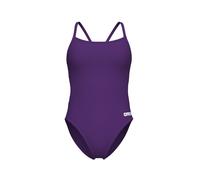 arena Solid Challenge Team Bañador de Una Pieza para Mujer, Bañador de Secado Rápido en Tejido MaxLife Eco, Resistencia al Cloro y Protección UPF 50+ UV