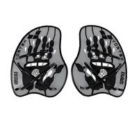 Palas de natación arena vortex hand paddle plata/negro L