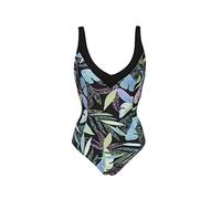 ARENA W Cecilia Wing Back One Piece - Bañador para Mujer, Color Black Multi/Black, Talla 42