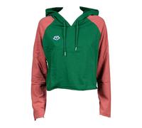 Arena W Crop Hoodie Sweat Team Deep Green Rust Talla: S | Sudaderas con Capucha Outlet | Mujer | Marrón