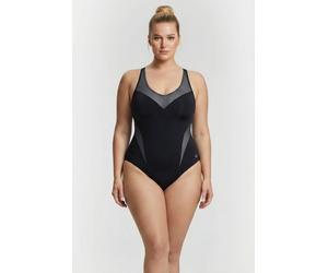 Arena W Isabel Light Cross Back One Piece Plus Black-white Talla: 1X | Bañadores Outlet | Mujer | Negro