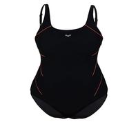 Arena W Jewel One Piece Plus Black Peonia Red Talla: 3X | Bañadores Outlet | Mujer | Negro