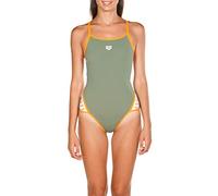 Arena W Team Stripe Super Fly Back One Piece Bañador deportivo arena para mujer Team Stripe, Mujer, army-tangerine, 34
