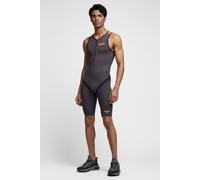 Arena W Zipped Trisuit Tri Poly C Dark_grey,black,orange Talla: XXS | Bañadores Outlet | Mujer | Gris