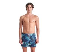 ARENA Water Prints Allover Bañador Hombre para Playa y Piscina, Traje de Baño en Cómodo Tejido Reciclado de Secado Rápido, Bañador con Braguero de Malla y Bolsillos Laterales