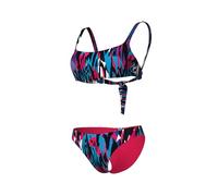 ARENA Water Prints Bikini de Tirantes Mujer, Traje de Baño en Tejido Elástico Reciclado de Secado Rápido, Bikini para Playa y Piscina con Copas Extraíbles y Top con Lazos