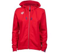 Arena women team hooded jacket panel red l