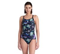 Arena Women's Fun Planet Swimsuit Super Black Multi Black Talla: 44 | Bañadores Outlet | Mujer | Negro