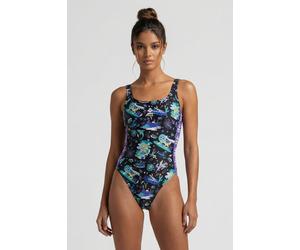 Arena Women's Fun Planet Swimsuit U Back Black Multi Talla: XS | Bañadores Outlet | Mujer | Negro