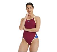 Arena Women's Icons Super Fly Back Solid Burgundy-neon Blue- Talla: 40 | Outlet | Mujer | Marrón