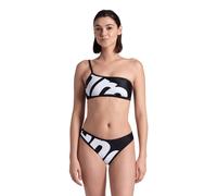 Arena Women's Logo Single Shoulder Bikin White Multi-black-b Talla: M | Bikinis Outlet | Mujer | Blanco