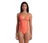 Arena Women's Pro_file Swimsuit Tie Back Calypso Coral-sage Talla: S | Outlet | Mujer | Naranja