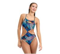 Arena Women's Rule Breaker Swimsuit Twist'n'mi Black-multi-multi Talla: XS | Bañadores Outlet | Mujer | Negro