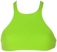 ARENA Women's Rule Breaker Think Crop MaxLife Bikini Top, Green, XX-Small