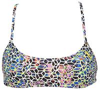 ARENA Womens Rulebreaker Play Bandeau Bikini Top Athletic Sport Top for Women Swimsuit, Mosaic, X-Small US