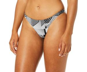 Arena Women's Standard Rulebreaker Free Brief Bikini Bottoms Athletic Sport Swimsuit, Geometric Black, Large