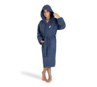 arena Zeal Plus Junior Albornoz de Microfibra para Niño y Niña, Albornoz de Microfibra con Capucha y Bolsillos, Albornoz Unisex de Secado Rápido, Cómodo y Ligero