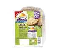 Arenado Pan de Mie con Semillas, Sin Gluten y Sin Lactosa, Rico en fibra, 200 g