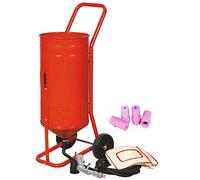 Arenadora móvil sobre ruedas 41 l, 40 kg aprox. Incluye 20 boquillas.