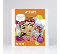 Arenart | 1 Lámina Frida Kahlo 38x38cm | para Pintar con Arenas de Colores | Manualidades para Adultos y Jóvenes | Dibujo Fácil