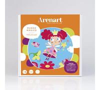 Arenart | Pack 2 Dibujos Hada y Unicornio 30x30cm | para Pintar con Arenas de Colores | Manualidades para Niña | Dibujo Infantil | +6 años