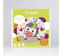 Arenart | Pack 2 Dibujos Unicornio 30x30cm | para Pintar con Arenas de Colores | Manualidades para Niña | Dibujo Infantil | +6 años