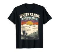 Arenas Blancas Parque Nacional Nuevo México Retro Sunset Dune Art Camiseta