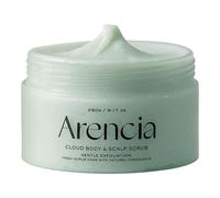 ARENCIA- Exfoliante corporal y cuero cabelludo con sal marina Fresh Cloud de Arencia (negro): exfoliante, eliminador de imperfecciones para una piel suave y sedosa