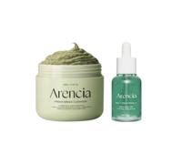Arencia - Fresh Green Rice Mochi Cleanser - 120g & Holy Hyssop Serum 12 - 30ml Set