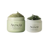 Arencia - Fresh Green Rice Mochi Cleanser - 120g & Holy Hyssop Serum 30 - 50ml Set