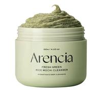 Arencia Mochi - Limpiador facial coreano de arroz, mascarilla facial, limpiador de espuma, exfoliante suave todo en uno, limpieza profunda, hidratante, minimización de poros, eliminación de poros